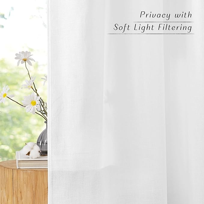 NICETOWN Linen 36 inch Curtains - Image 7