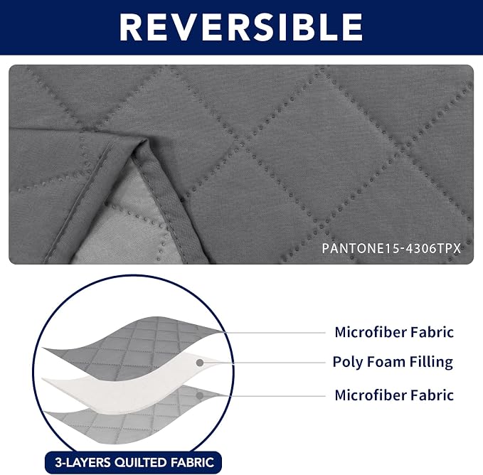 PureFit Water Resistant Reversible Sofa Cover - Image 5