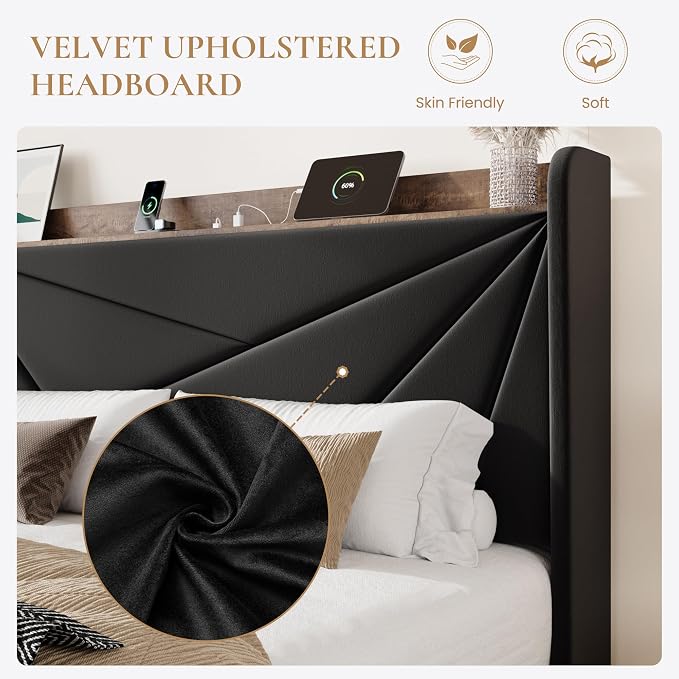 SHA CERLIN Full Size Bed Frame - Image 5