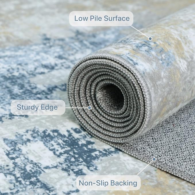 BEIMO Area Rugs 8x10 for Living Room Bedroom, Modern Abstract Machine Washable - Image 8