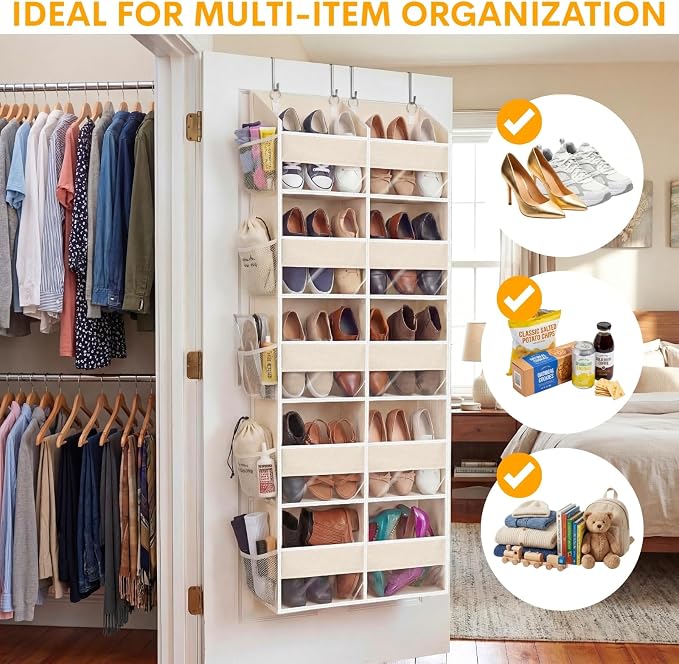 Ofiray-home Over the Door Organizer 5 Tiers, Extra Large Behind Door Storage of - Image 5