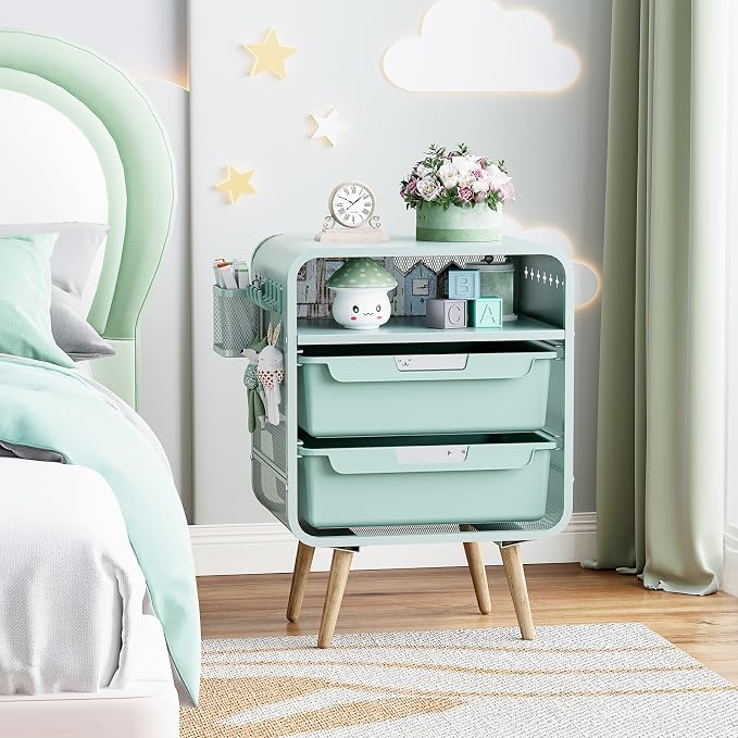 SYKIARIOL Kids Nightstand, Cute End Table - Image 2