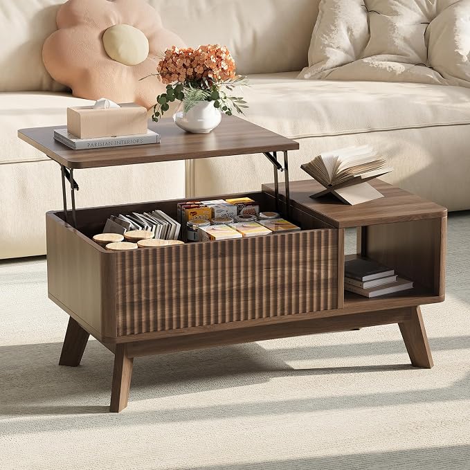 Wood Lift Top Coffee Table by TROJMHome