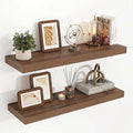 Acovy 32 Inch Floating Shelves, 3D Textured Wood Grain, Wooden Shelves by Acovy