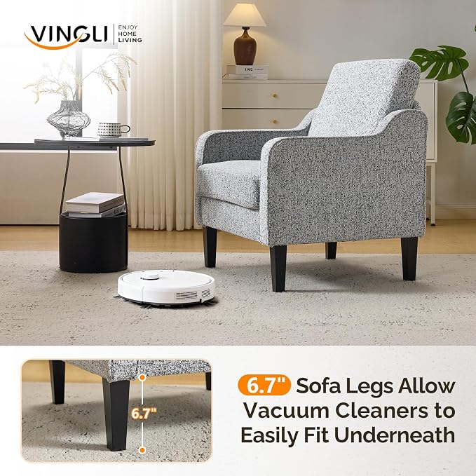 VINGLI Accent Chair for Living Room Chairs Reading Chair for Bedroom Chair - Image 9