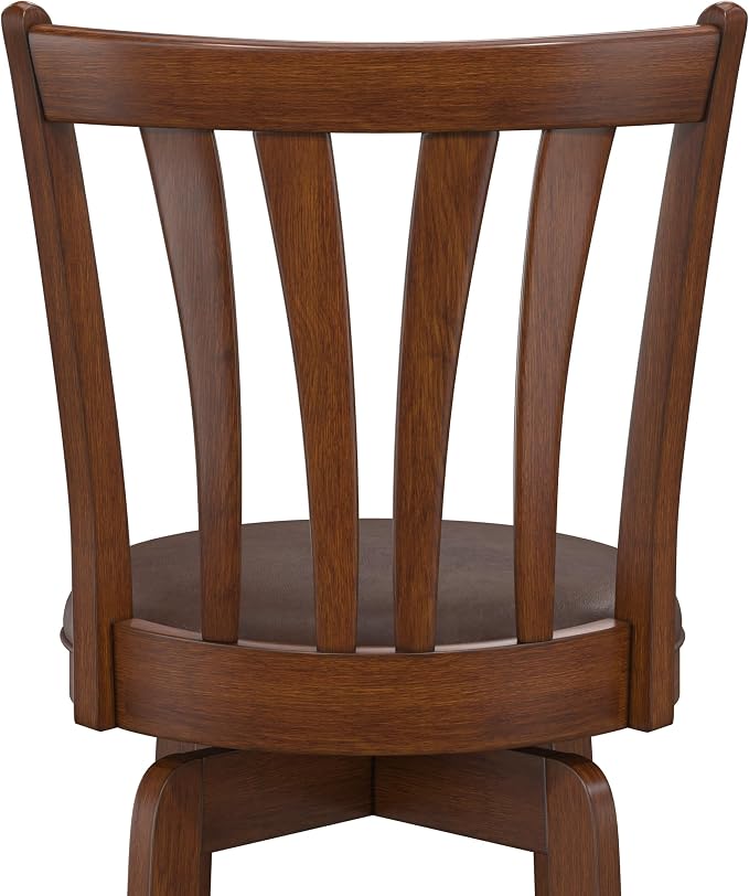Hillsdale 29.5" Savana Wood Swival Bar Height Stool - Image 9