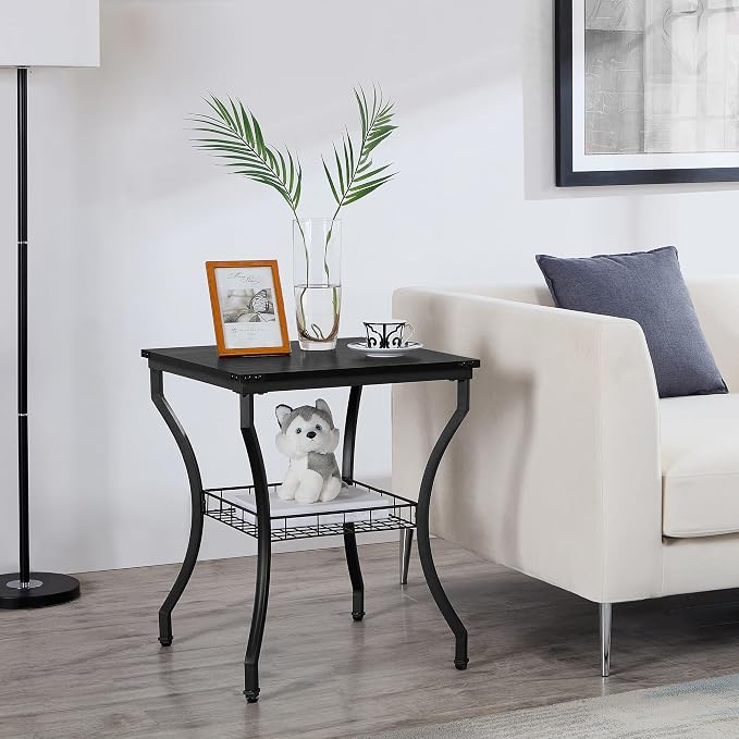 VECELO 3 Pieces Living Room Table Sets, Coffee and End Tables - Image 5
