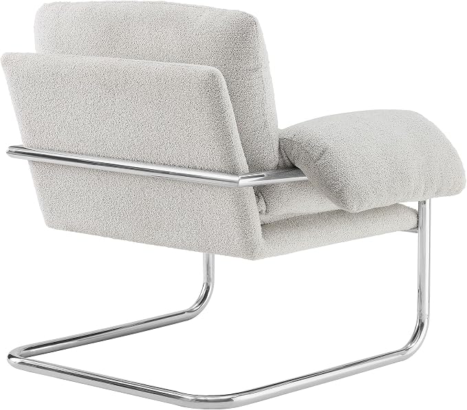 Modway Ansel Boucle Accent Chair in Newsprint - Image 7