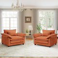 Oversized Accent Chairs Set of 2, Chenille Upholstered Cloud Sofa Chair Armchair by choairy