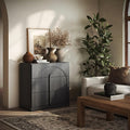 BELLEZE Bookcase with 3 Drawers, Modern Book Shelf with Wide Wooden Handle by BELLEZE