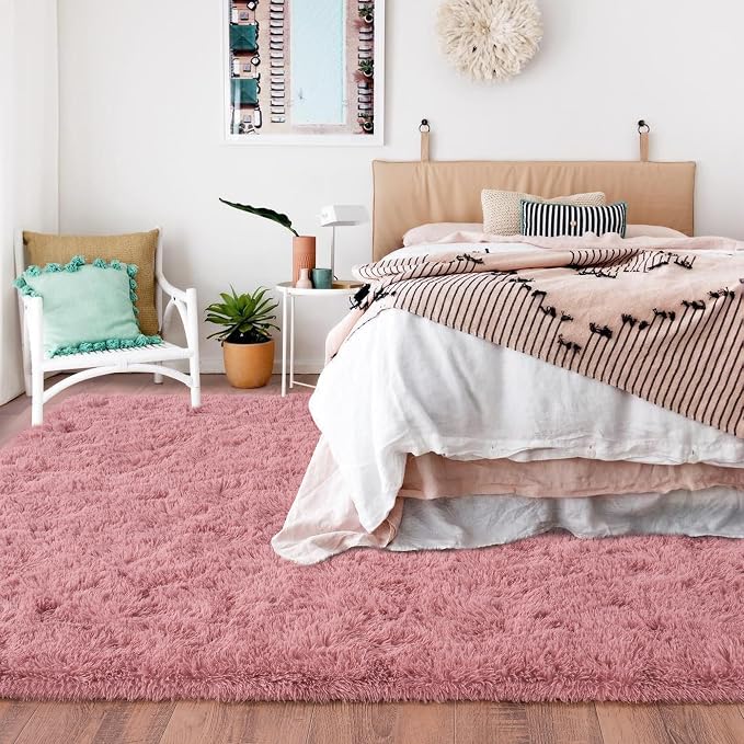 Rugs for Living Room 5x7, Soft Shaggy Modern Shag Area Rug for Bedroom - Image 3
