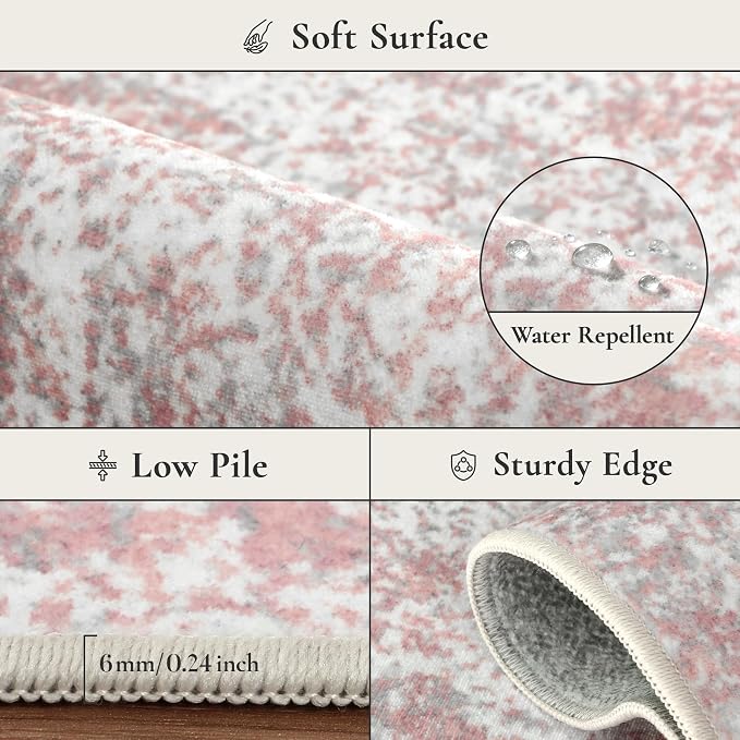 Area Rugs 5x7 for Living Room Bedroom, Modern Abstract Machine Washable Rug - Image 9