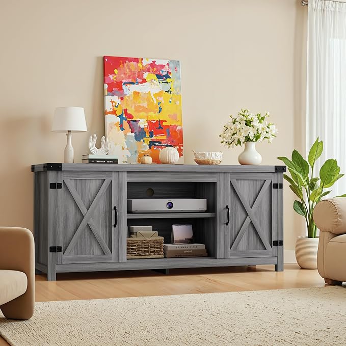 YESHOMY Modern Farmhouse TV Stand - Image 2