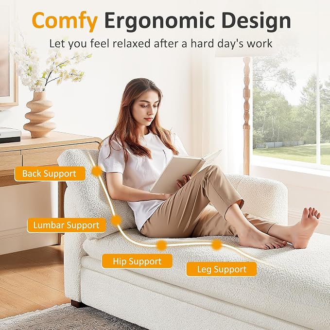 VANOMi 70.47'' Oversized Chaise Lounge Chair Indoor - Image 5