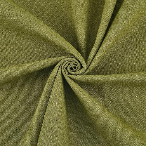 59 Inch Dark Olive Green Linen Cotton Canvas Fabric by The Yard Sheet Quilting by CABODYALS