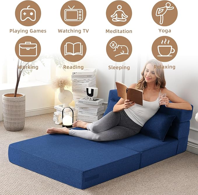 FILUXE Folding Sofa Bed | Convertible Sleeper Chair Bed - Image 3