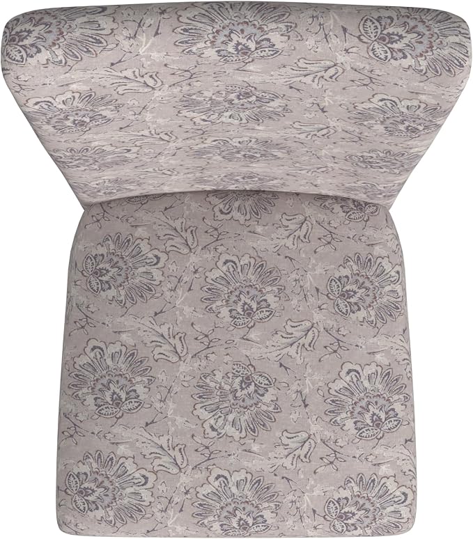 HomePop Classic Parsons Dining Chair -Gray Linen Artistic Floral Print - Image 8