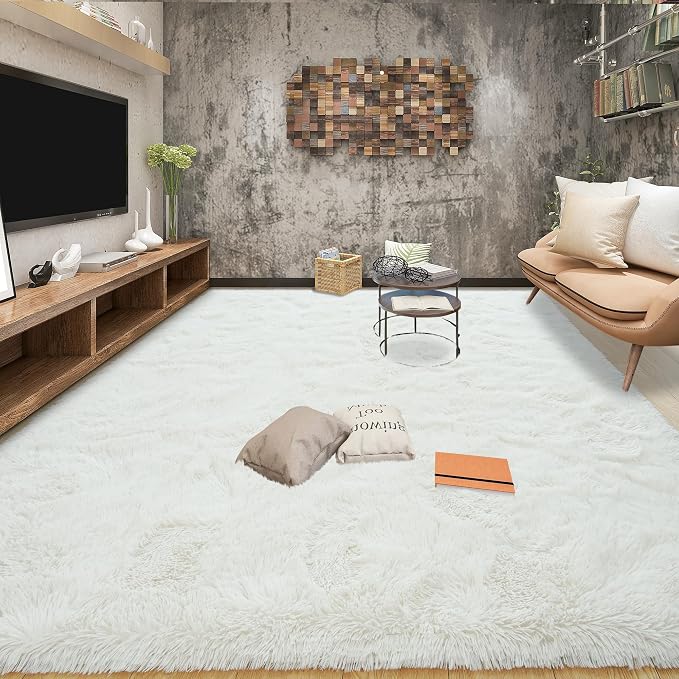 Tepook Super Soft Fluffy Rugs for Living Room, Area Rugs 8x10 for Bedroom by Tepook