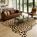 AROGAN Western Decor Faux Fur Leopard Rug, 6.2 x 7 Feet Premium Animal Skin by AROGANAREARUG