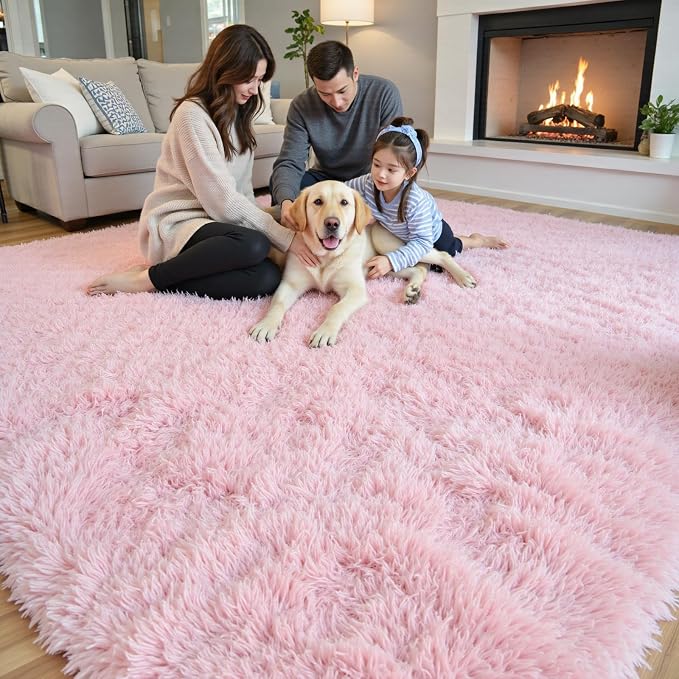 Super Soft Shaggy Area Rugs for Bedroom 4x6 Feet, Shaggy Plush Living Room Shag - Image 6