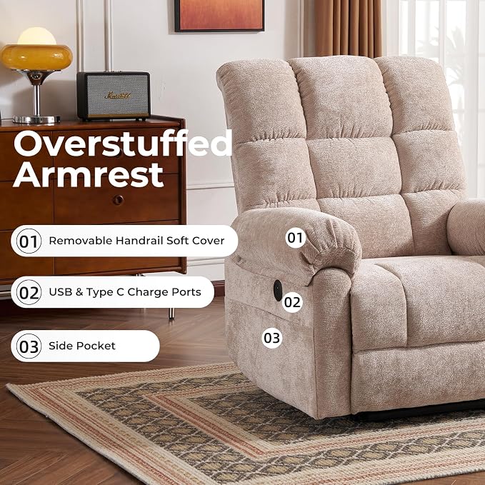 Oversized Power Lift Recliner Chair - Image 9