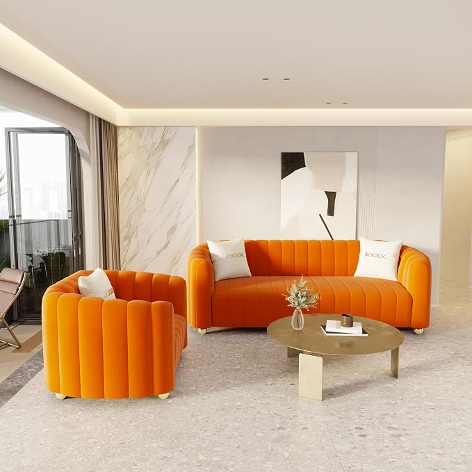 42" Velvet Sofa Chair for Living Room, Modern Single Sofa - Image 7