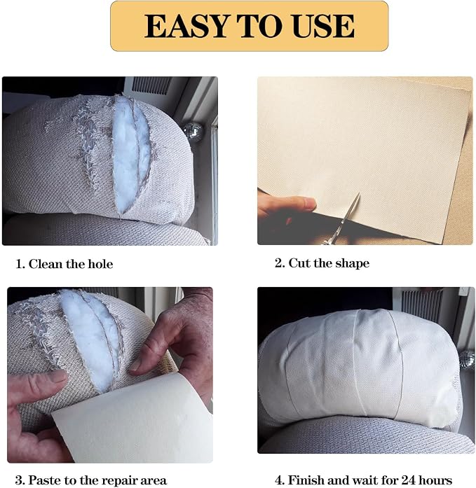 Canvas Repair Patch, 8 x12 Inch 2PCS Self-Adhesive Waterproof Linen Repair - Image 5