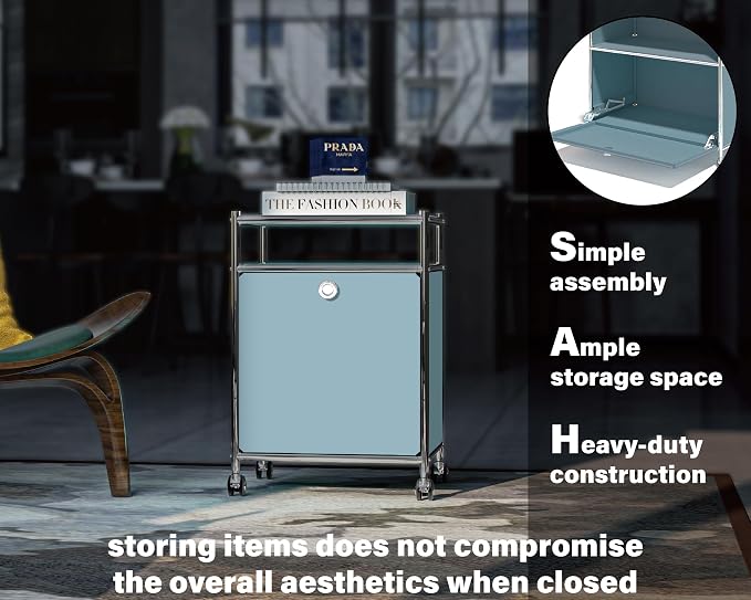 Elegant Matte Storage Cart - Image 4