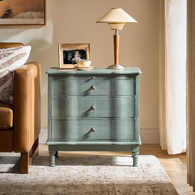 HULALA HOME Solid Wood End Table by HULALAHOME