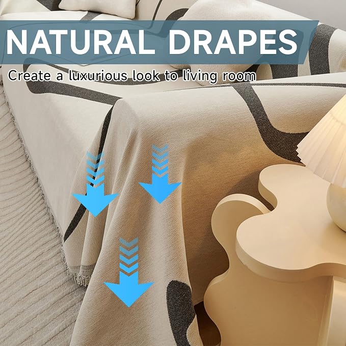 VClife Couch Cover Sofa Covers for 3 Cushion Couch, Washable Sofa Covers for Dog - Image 3