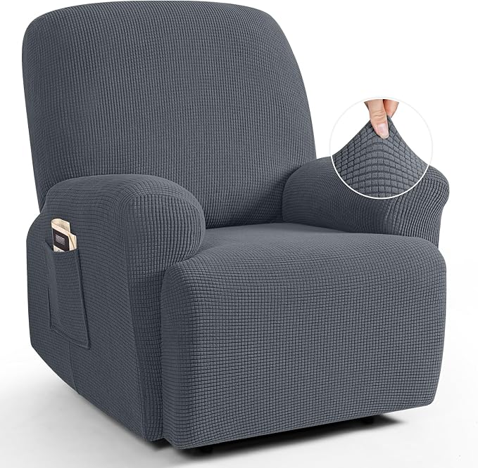 TAOCOCO Recliner Cover 4-Pieces, Recliner Stretch Sofa Slipcover, Recliner by TAOCOCO