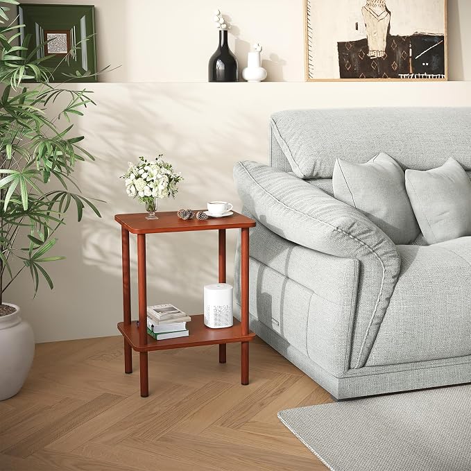 Apicizon 2 Tier End Table Set of 2, Small Side Table - Image 2