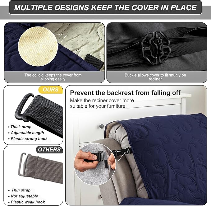 100% Waterproof Recliner Chair Cover, Recliner Chair Covers - Image 5