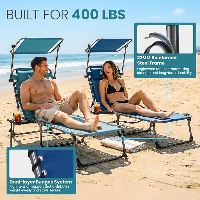 FUNDANGO 400lbs Tanning Chair - Image 6