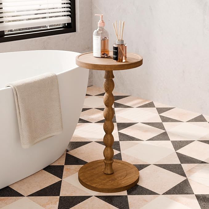 Small Side Table, Rubberwood‌ Drink Table - Image 7
