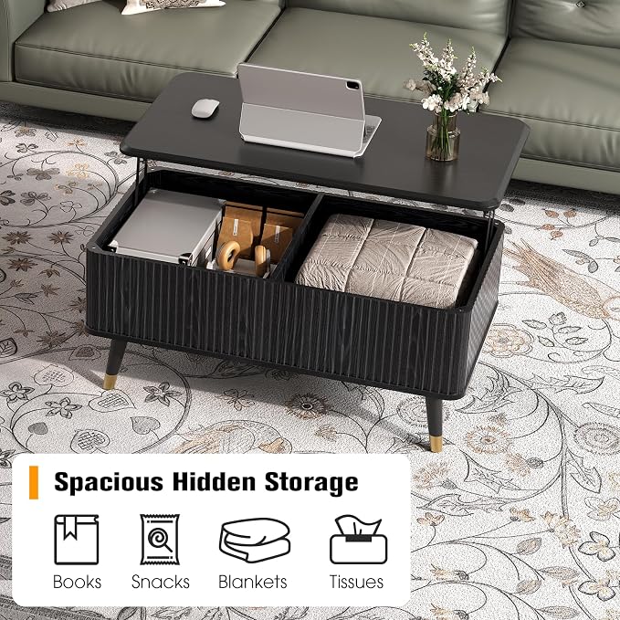 SULIVES Lift Top Coffee Table - Image 3