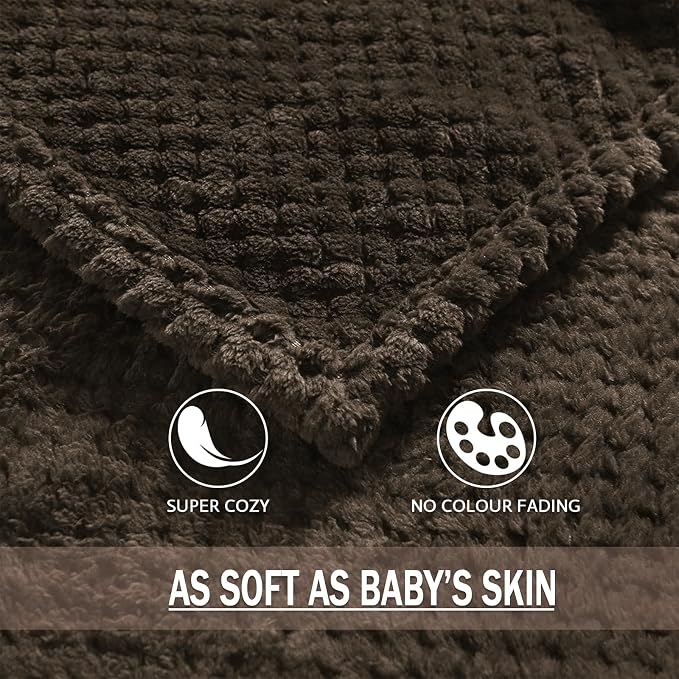 Exclusivo Mezcla Fleece Bed Blanket King Size, Super Soft and Warm Blankets - Image 7