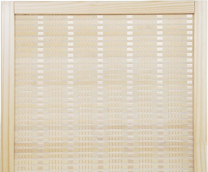 Roundhill Furniture Inkwell 4-Panel Bamboo Room Divider, Folding Portable - Image 6