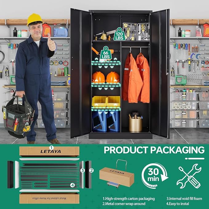 Letaya Metal Storage Cabinets Locker - Image 6