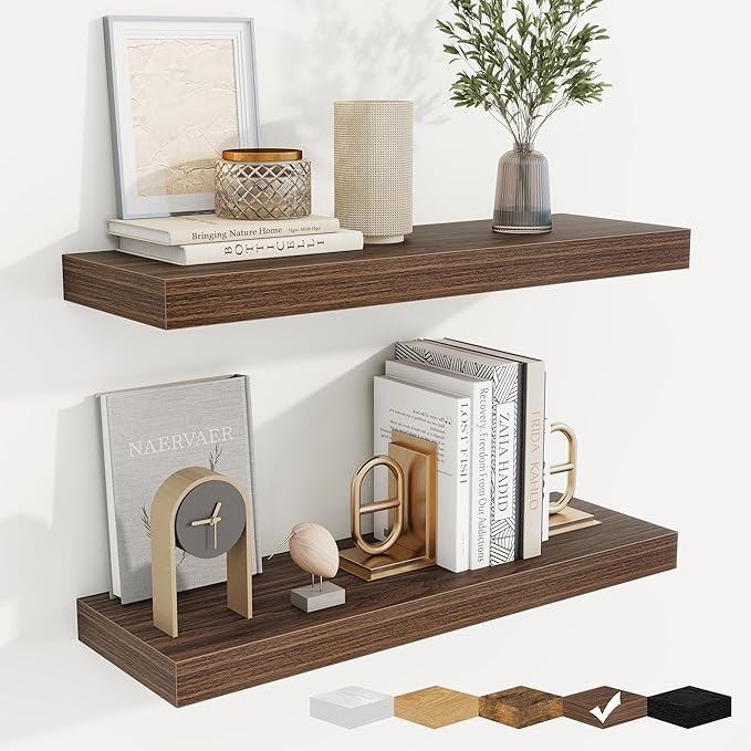 fuqing Floating Shelves for Wall, Wall Mounted Wood Floating Shelf by Fuqing
