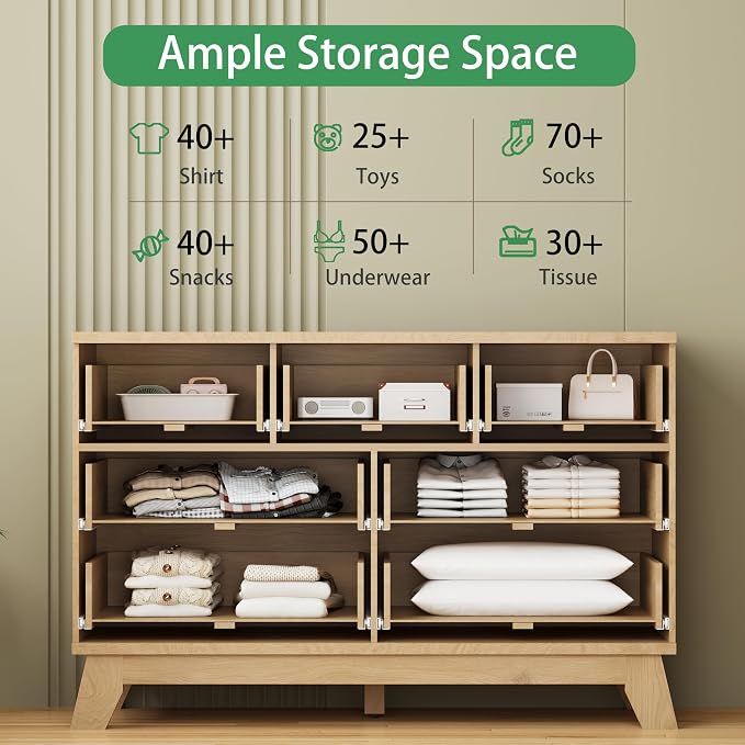 Fluted Dresser for Bedroom - Image 3