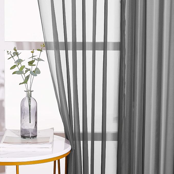 NICETOWN Sheer Curtains 84 Inches - Image 3