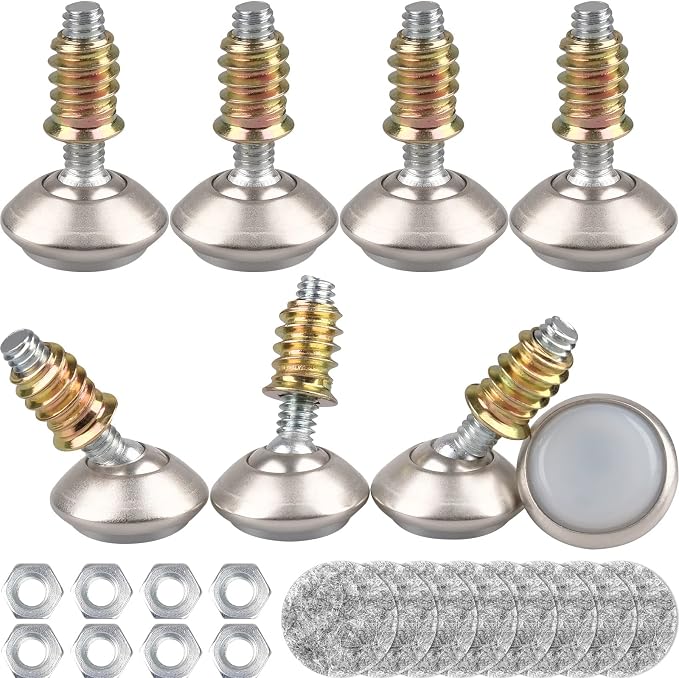 Anwenk Swivel Leveling Feet Furniture Levelers Feet Angle Height Adjustable by Anwenk