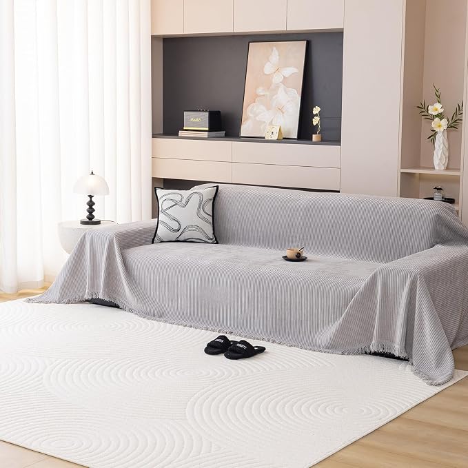 DREAMINGO Modern Minimalist Sofa Covers Washable Pet Furniture Protector Couch by DREAMINGO