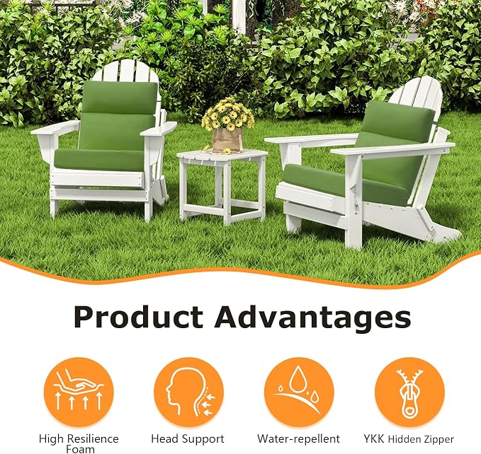 Unimatta Outdoor High Back Chair Cushion Seat Pads, 44 x 21 Inch - Image 2