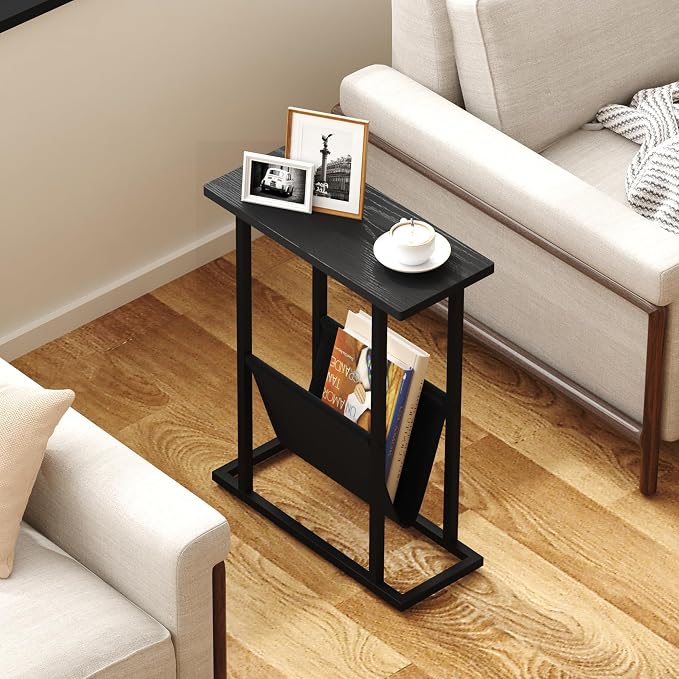 Yusong Narrow Side Table for Small Spaces, Small End Table Set of 2 - Image 5
