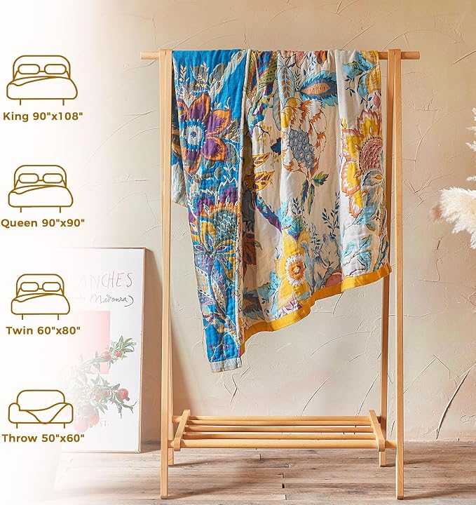 LUTBM Boho Throw Blanket for Couch Sofa Chair Cotton Blankets for Bedroom - Image 6