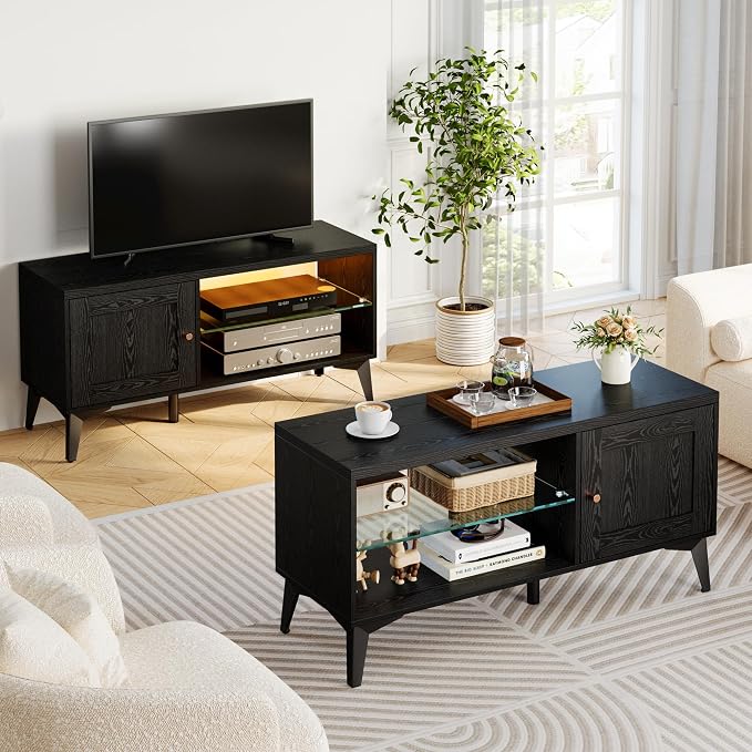 LIKIMIO 2-in-1 TV Stand for 85 Inch TV, Entertainment Center - Image 9