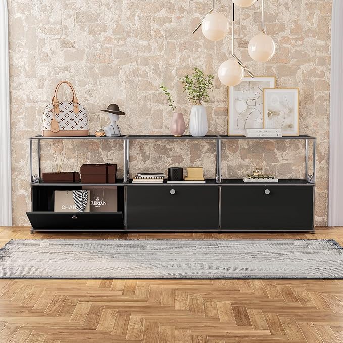 Modern Storage Cabinet Versatile Free-Standing Organizer - Image 6