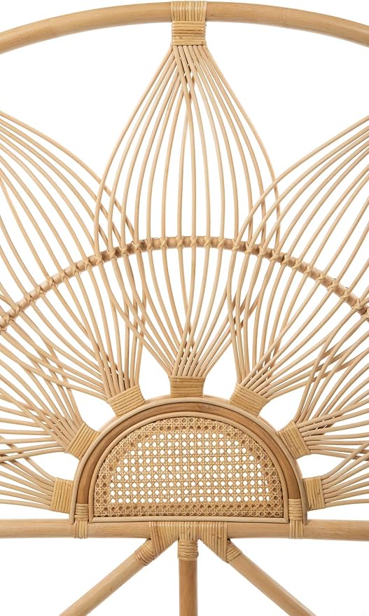 Kouboo Sunflower Rattan Twin Headboard Bedroom Bedroom Furniture Headboard Twin - Image 4